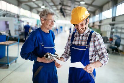 Engineer Teaching Apprentice